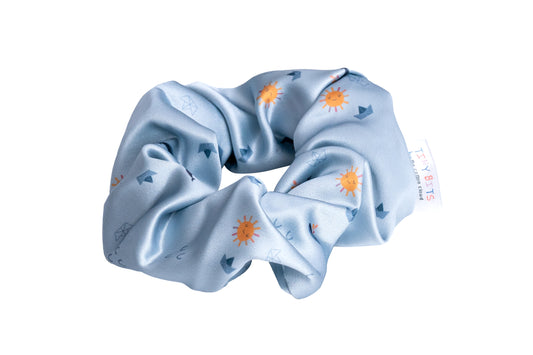 Origami mustriga satiinscrunchie laste lokkide hellituseks – pehme ja nähtav aksessuaar | Emma & Roosi