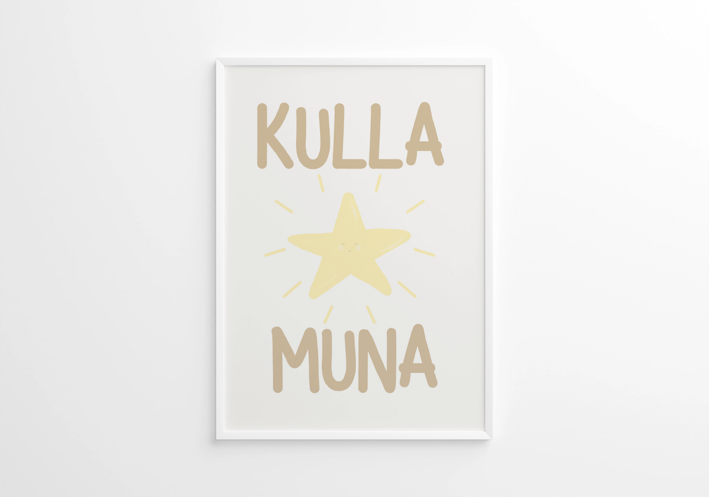 Minimalistlik poster kullamuna lastetoa seinakaunistuseks – Emma & Roosi