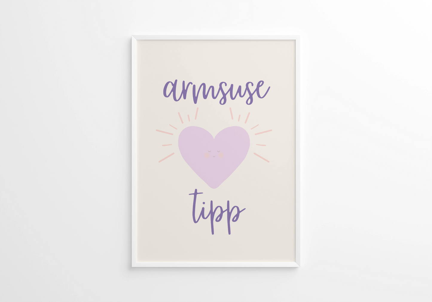 Poster “Armastuse Tipp” minimalistlik tekst lastetoa sisustuseks – Emma & Roosi