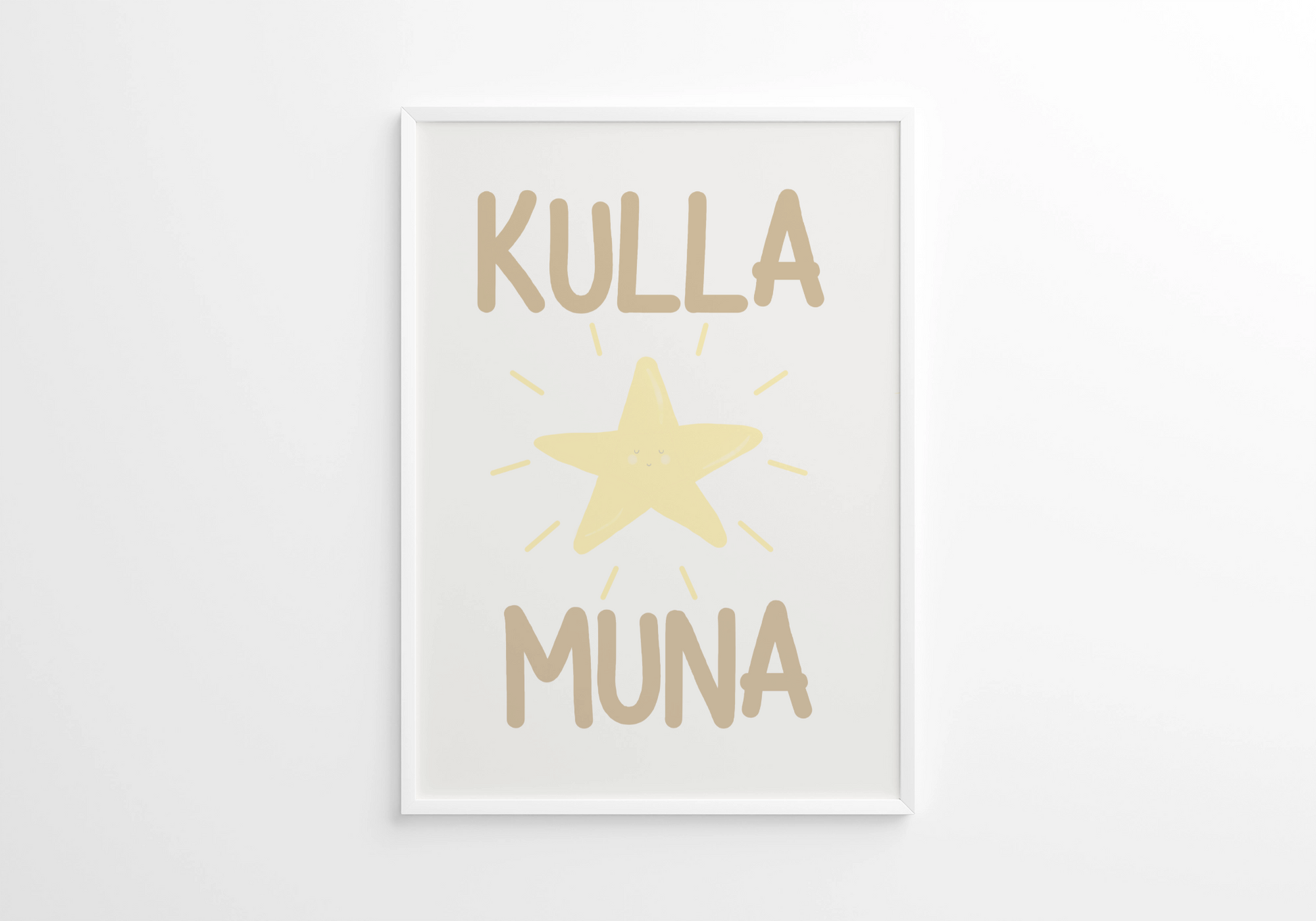 Minimalistlik poster kullamuna lastetoa seinakaunistuseks – Emma & Roosi